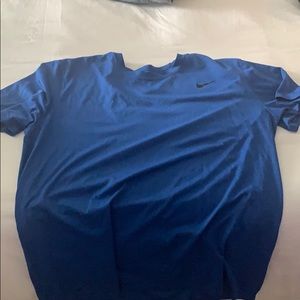 Blue nike shirt